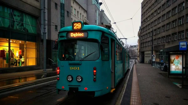 Tramway Dans Ville Polonaise Poznan — Photo