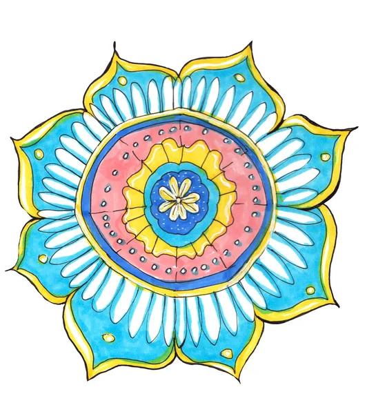 Nowoczesna mandala, wspaniały design do wszelkich celów. — Zdjęcie stockowe