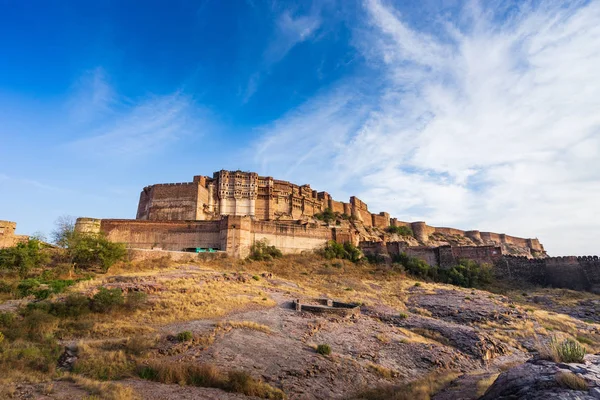 Forte de Mehrangarh em Jodhpur, Rajasthan, Índia. — Fotografia de Stock