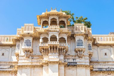 Ayrıntı Udaipur şehir Sarayı.