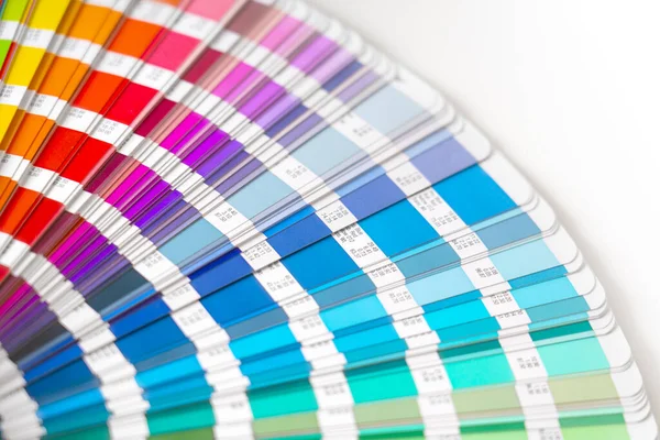 Close Panduan Palet Warna Untuk Pencetakan Dan Lukisan — Stok Foto