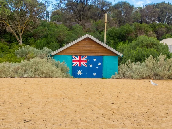 Playa australiana Cajas de baño — Foto de Stock