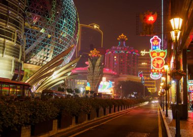 Neon ışıkları Macau
