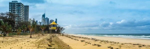 Panoramic view of Gold coast beach — Stock Photo, Image