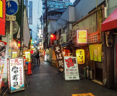 Küçük Dotonbori sokakta