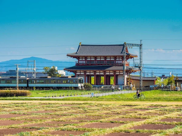 Suzaku poort van het paleis van de Heijokyu ruïnes — Stockfoto