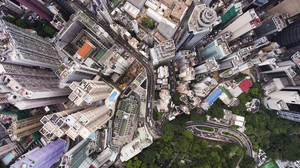 Kantoorgebouwen in de zakenwijk van Hong Kong — Stockfoto