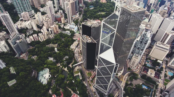 Γραφείο ουρανοξύστες του Χονγκ Κονγκ — Φωτογραφία Αρχείου