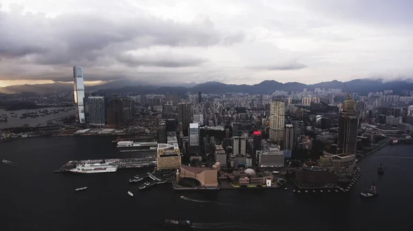 Blick auf eine Hongkong-Stadt — Stockfoto