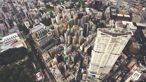 Hong kong city mit hohen gebäuden — Stockfoto