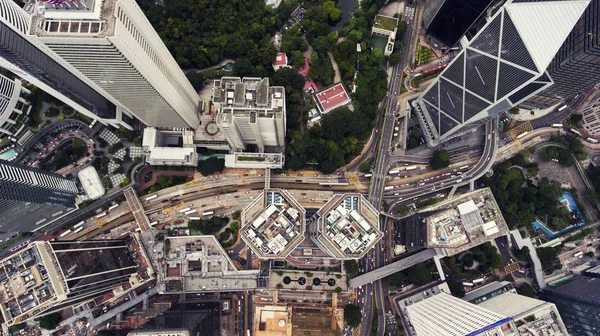 Hong kong city mit hohen gebäuden — Stockfoto