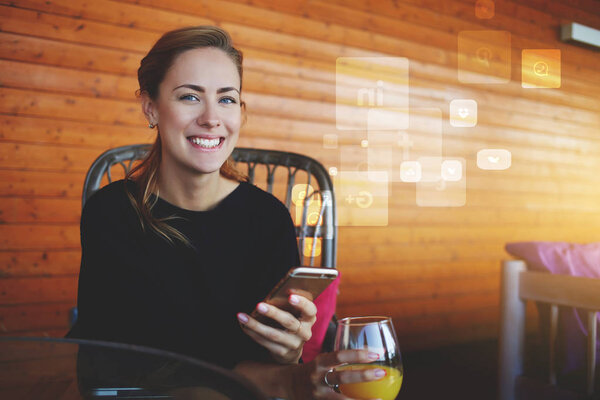 hipster girl with mobile phone 