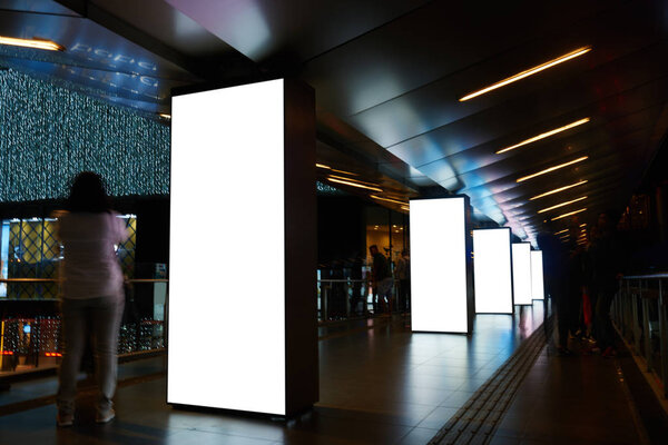 Blank electronic billboards