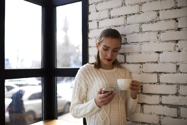 Administrator searching some business contact — Stock Photo, Image