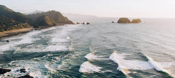 Vista Aérea Impresionante Del Maravilloso Paisaje Natural Vista Mar Bird — Foto de Stock