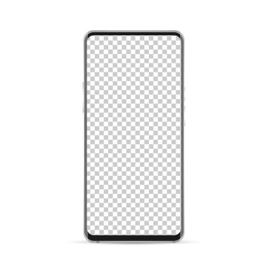 Arkaplanda akıllı telefon modelleme ekran png izole.