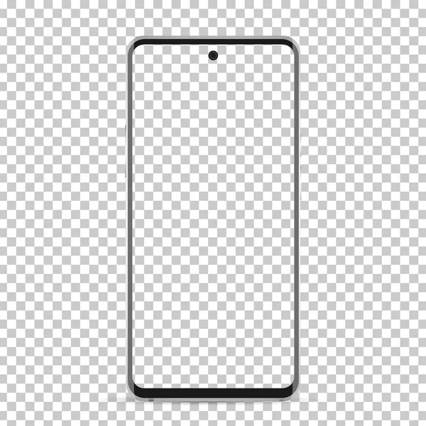 Smartphone Mockup Fond Réaliste Écran Png Isolé Arrière Plan — Image vectorielle