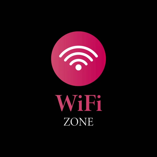 Wifi Zone Konzept Gradient Bunte Drahtlose Und Wifi Symbol Kostenlose — Stockvektor