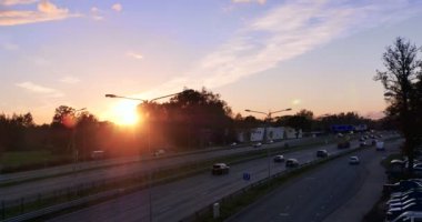 4 k Timelapse karayolu. Riga, Letonya