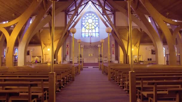 Iglesia de la Asunción en Tullamore Irlanda — Vídeo de stock