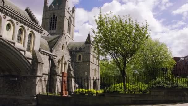 Dublin, Irland, Christ Church Kathedrale. — Stockvideo