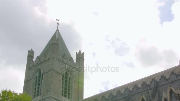Dublin, Irlanda, Catedral da Igreja de Cristo . — Vídeo de Stock