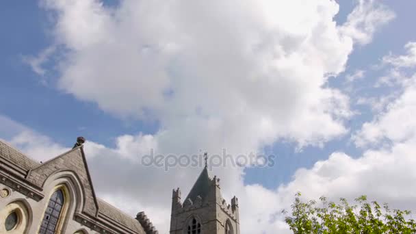 Dublin, Irsko, církevních Katedrála Krista. — Stock video