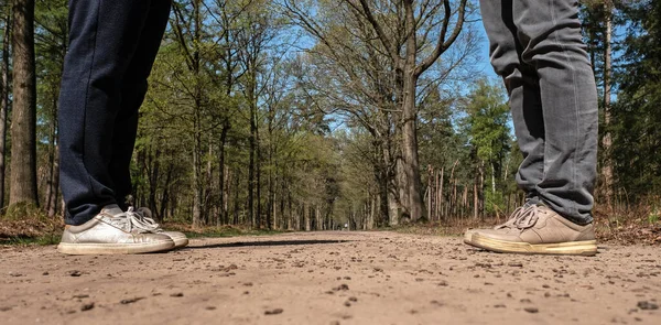 Conceito Distanciamento Social Para Evitar Propagação Vírus — Fotografia de Stock