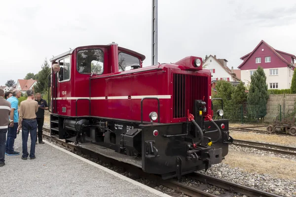 Ochsle, Almanya - 13 Eylül 2015: Hala çalışabilen eski bir kıdemli tren