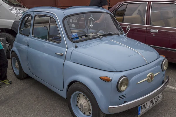 Оле Германия Сент 2015 Старый Ярко Синий Старинный Автомобиль — стоковое фото