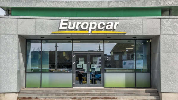 Aarhus Danemark Mars 2020 Logo Bâtiment Europcar Aarhus — Photo