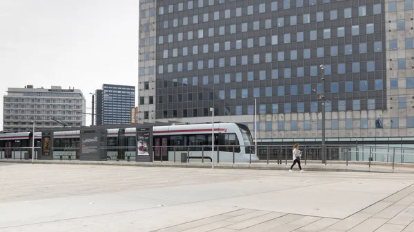 Aarhus Dänemark März 2020 Aarhus Letbane Auf Einem Bahnhof Aarhus — Stockfoto