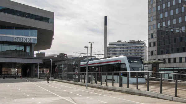 Aarhus Dänemark März 2020 Aarhus Letbane Auf Einem Bahnhof Aarhus — Stockfoto