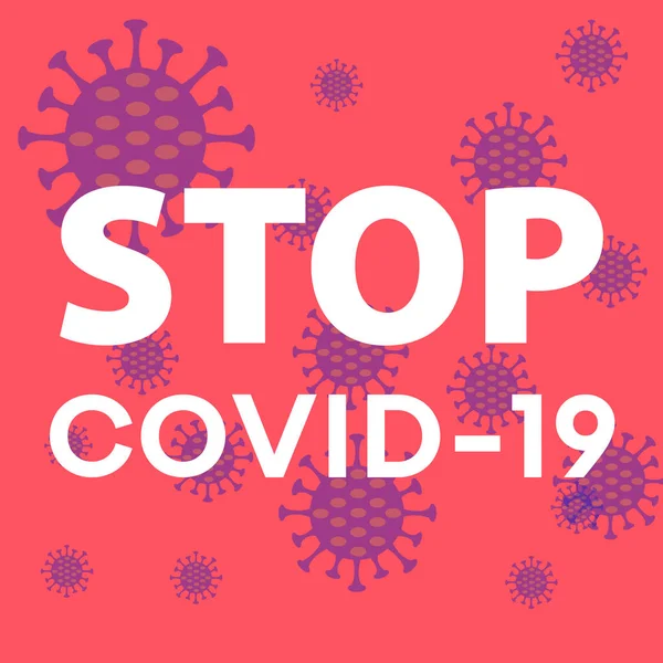 Stop Coronavirus Coronavirus Bacteria Cell Icon 2019 Ncov Novel Coronavirus — Image vectorielle