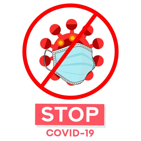 Stop Coronavirus Bacon Cell Icon 2019 Ncov Novel Coronavirus Bacon — стоковый вектор