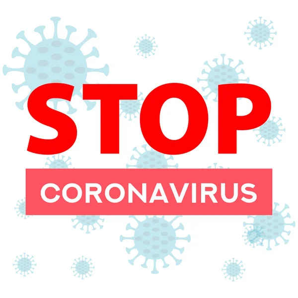 Stop Coronavirus Coronavirus Bacteria Cell Icon 2019 Ncov Novel Coronavirus — Image vectorielle