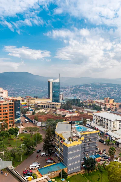 Kigali Rwanda Września 2018 Widok Centrum Miasta Kigali City Tower — Zdjęcie stockowe