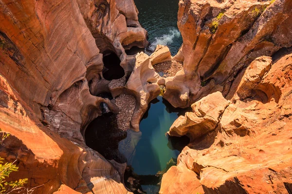 View Looking Plunge Pools Bourkes Luck Potholes Mpumalanga South Africa — 스톡 사진