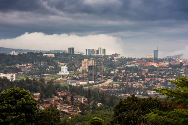 Kigali Centrum Města Panorama Okolí — Stock fotografie