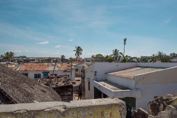 Isla Mozambique Mozambique Julio 2019 Edificios Degradados Zona Tugurios Isla — Foto de Stock