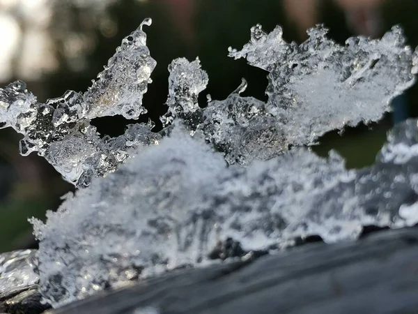 Vorfrühling Saubere Frühlingsluft Schöne Landschaft Eisfiguren Natur — Stockfoto