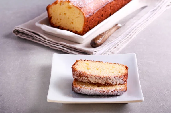 Roomkaas pound cake — Stockfoto