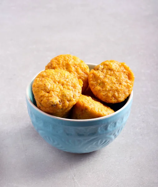 Muffins de abóbora com nozes — Fotografia de Stock