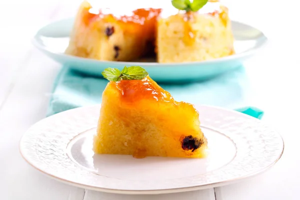 Jam en het verhogen van de pudding — Stockfoto