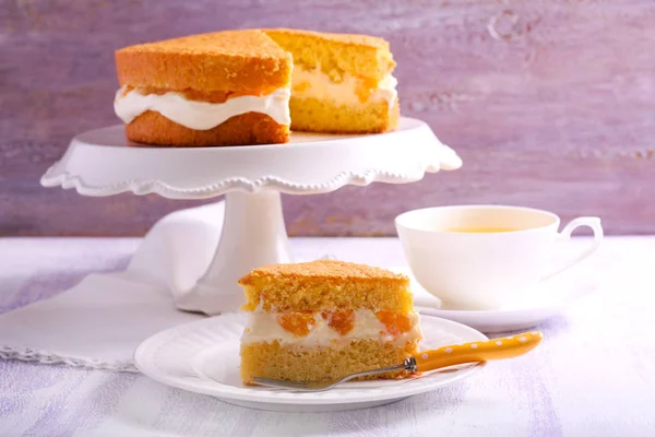 Sandwich sponge cake — Stock Photo, Image