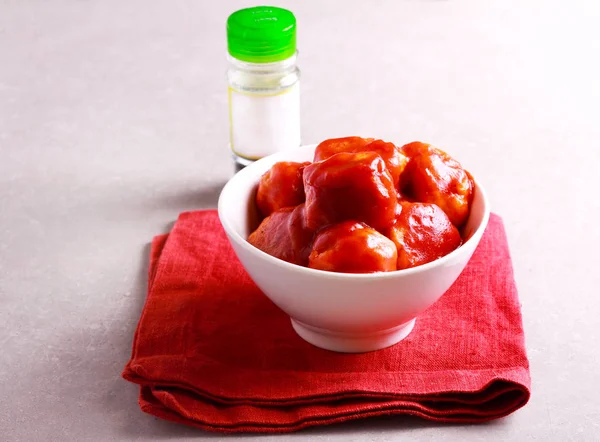 Albóndigas de pollo en salsa de tomate — Foto de Stock