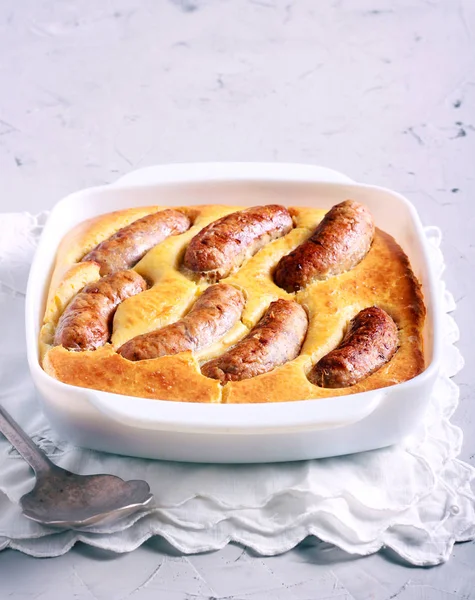 Toad in the hole — Stock Photo, Image