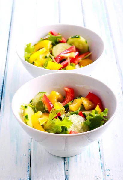 Ensalada de pepino y pimiento — Foto de Stock