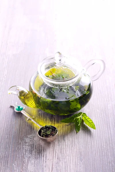 Υγιή πράσινο τσάι — Φωτογραφία Αρχείου