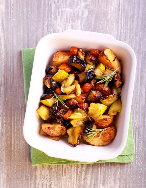 Roasted vegetables with rosemary — Stock Photo, Image
